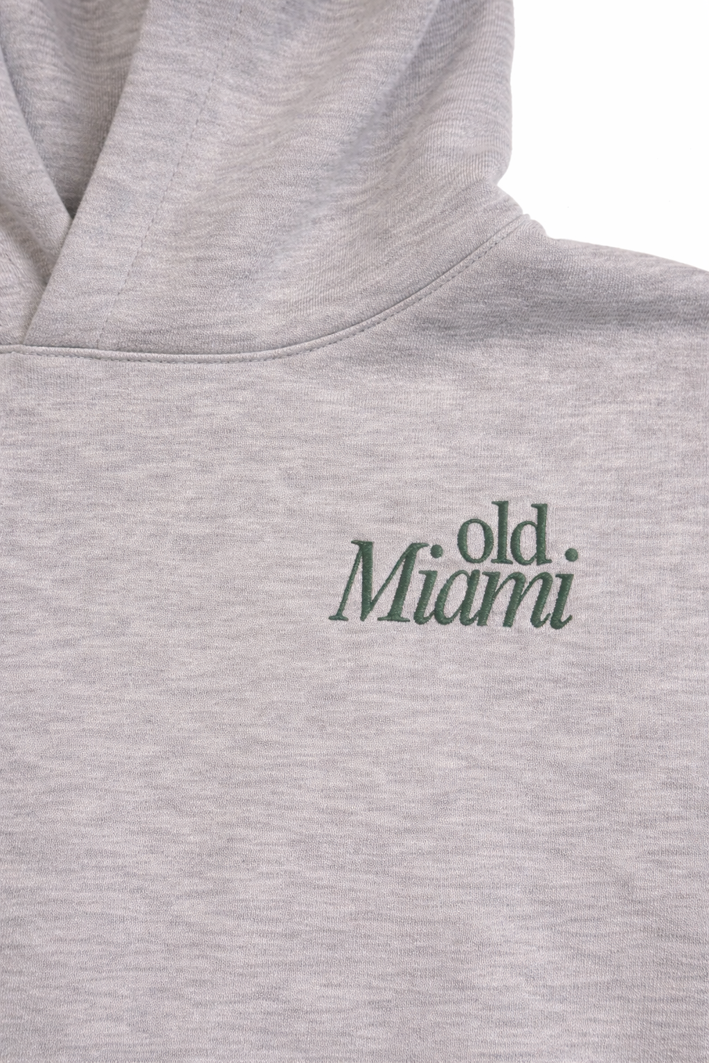 Old Miami Unisex Feather Grey Sweatshirt with OG Country Club Logo (large logo)