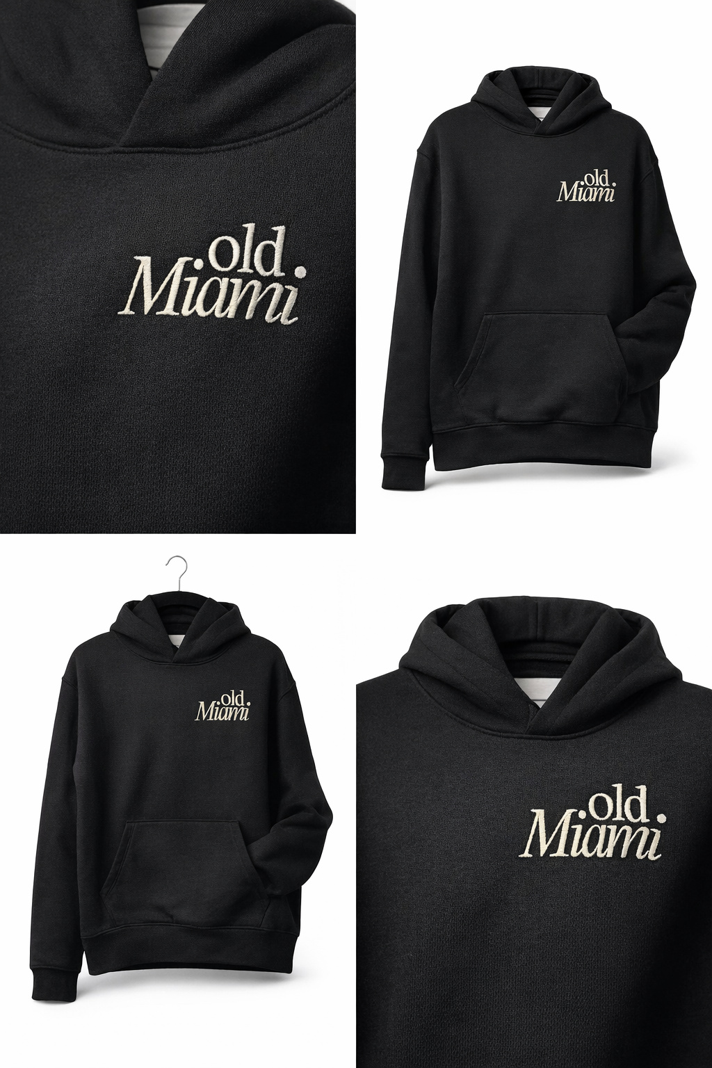 OG Old Miami Black Unisex Hoodie