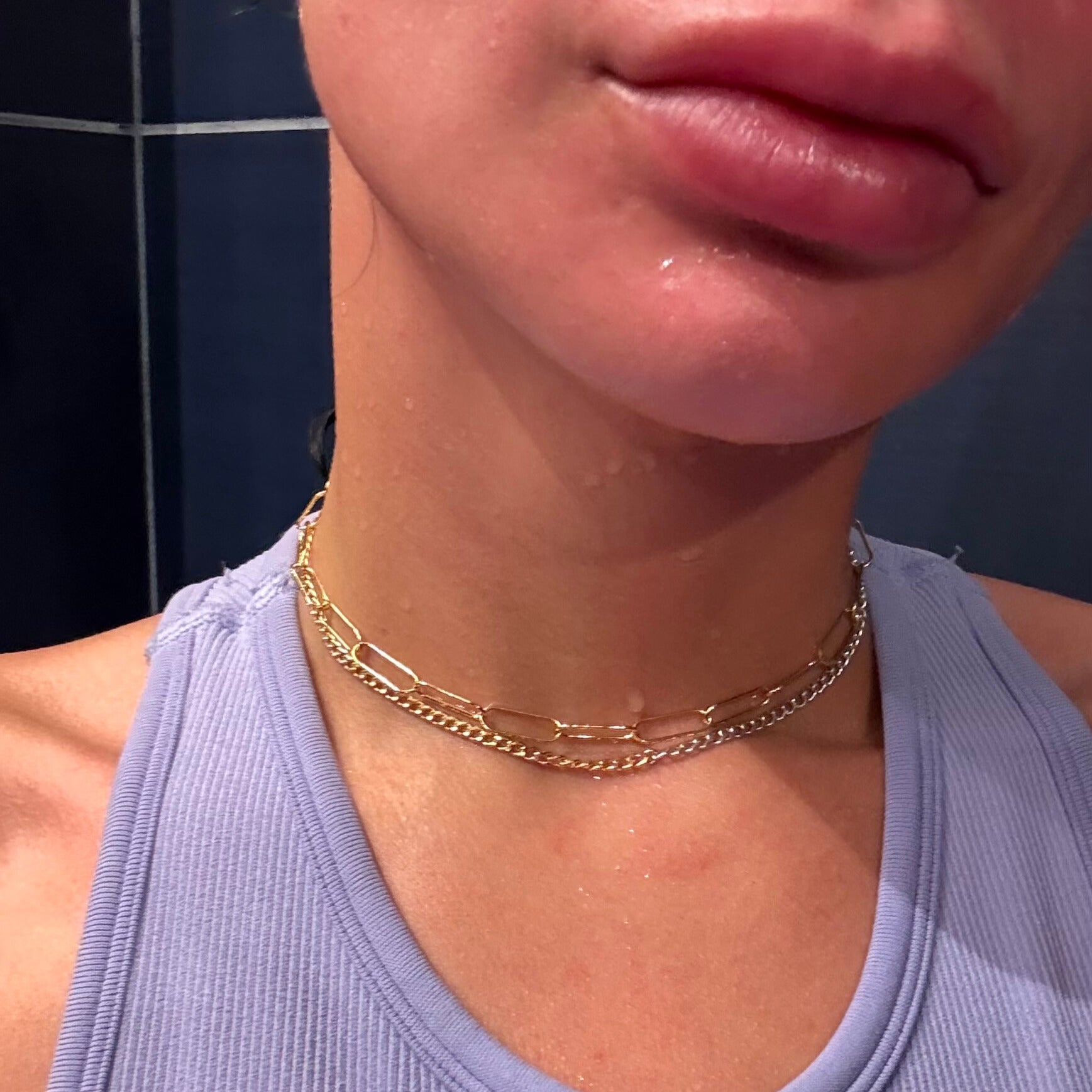 CUFFED Chunky 14kt Gold-Filled Thin Choker – Old Miami / CUFFED