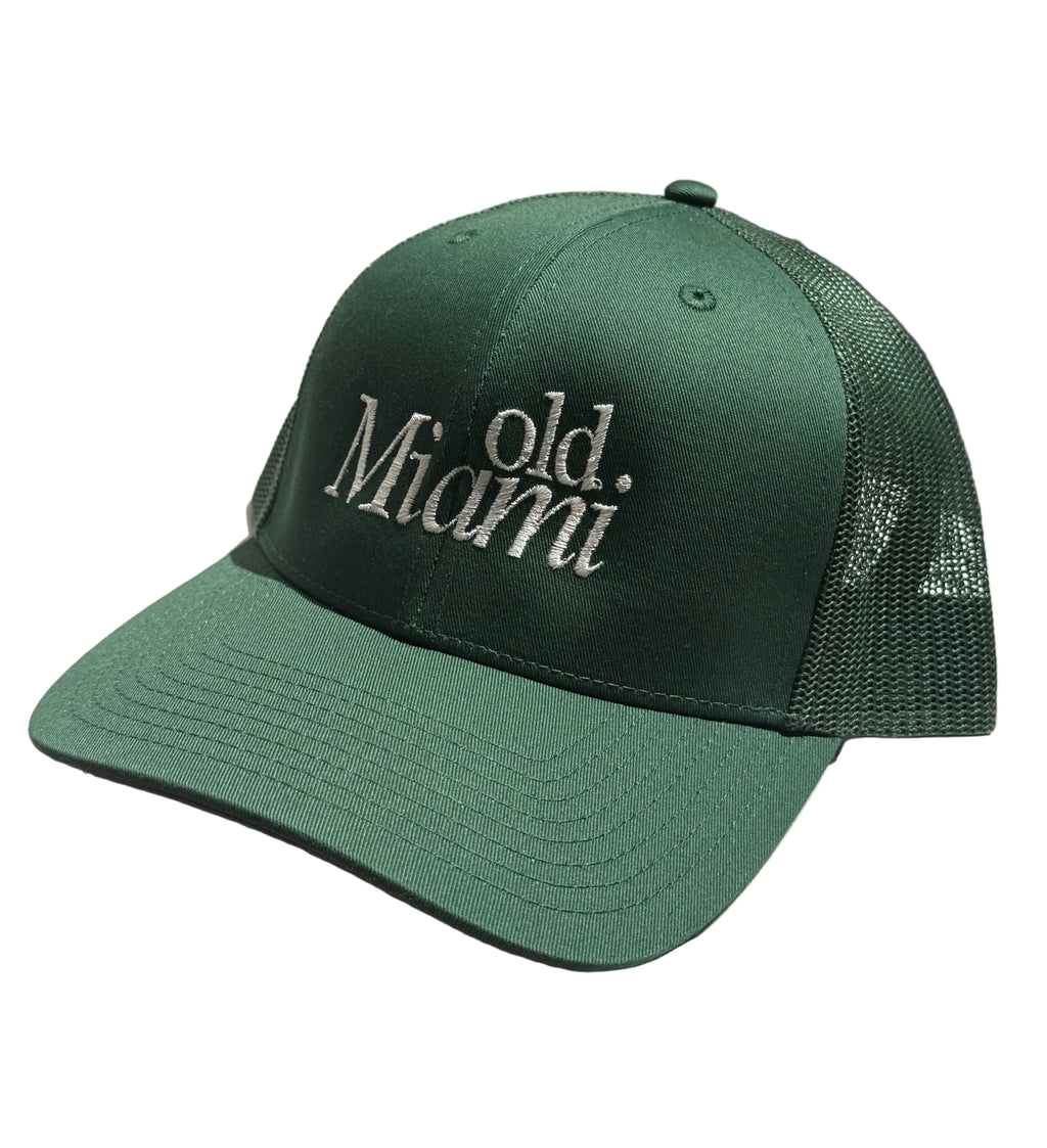 Olive & Cream Mesh Trucker (Snap Back)