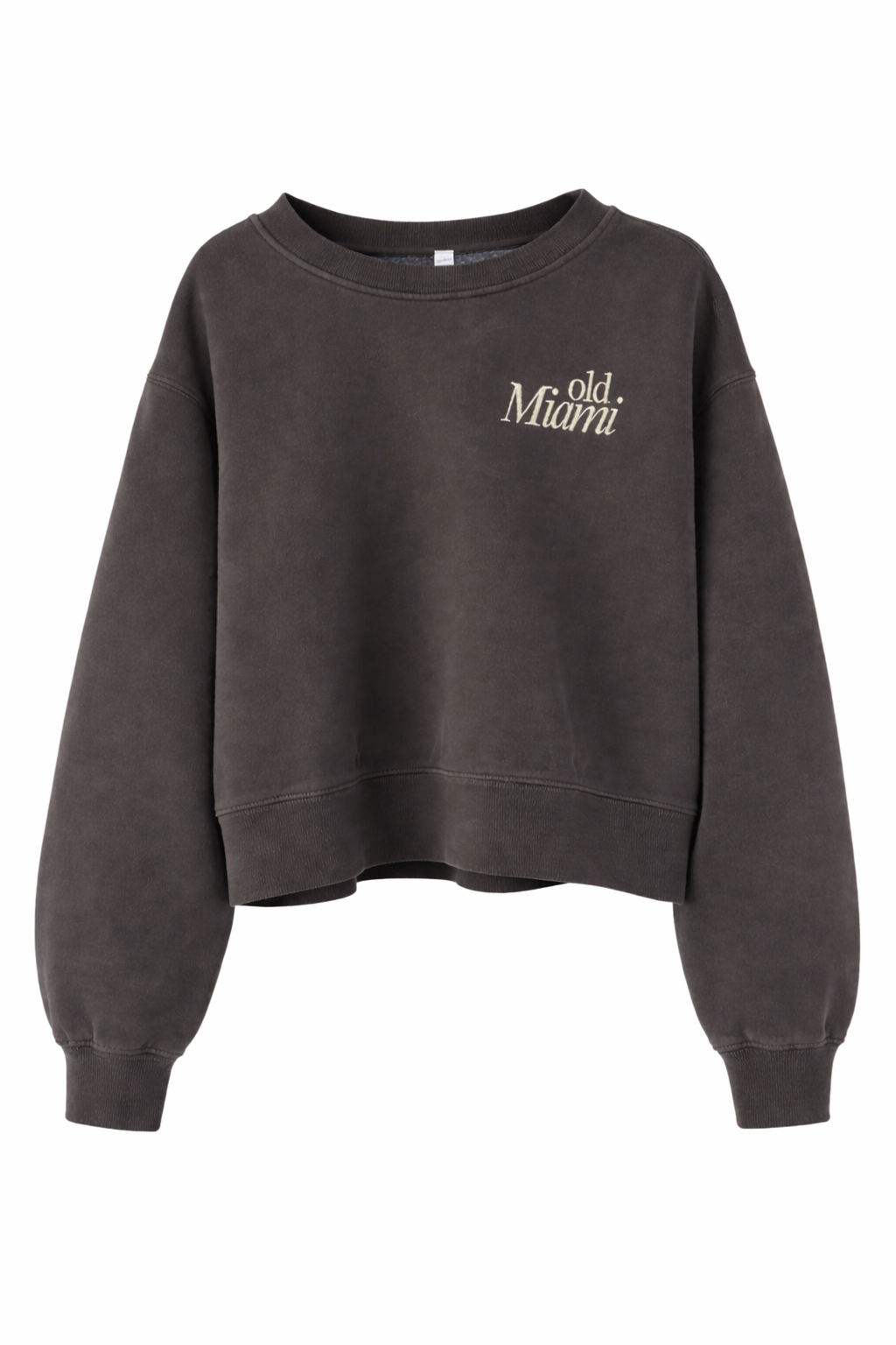 Old Miami Washed Grey Crewneck (women’s)