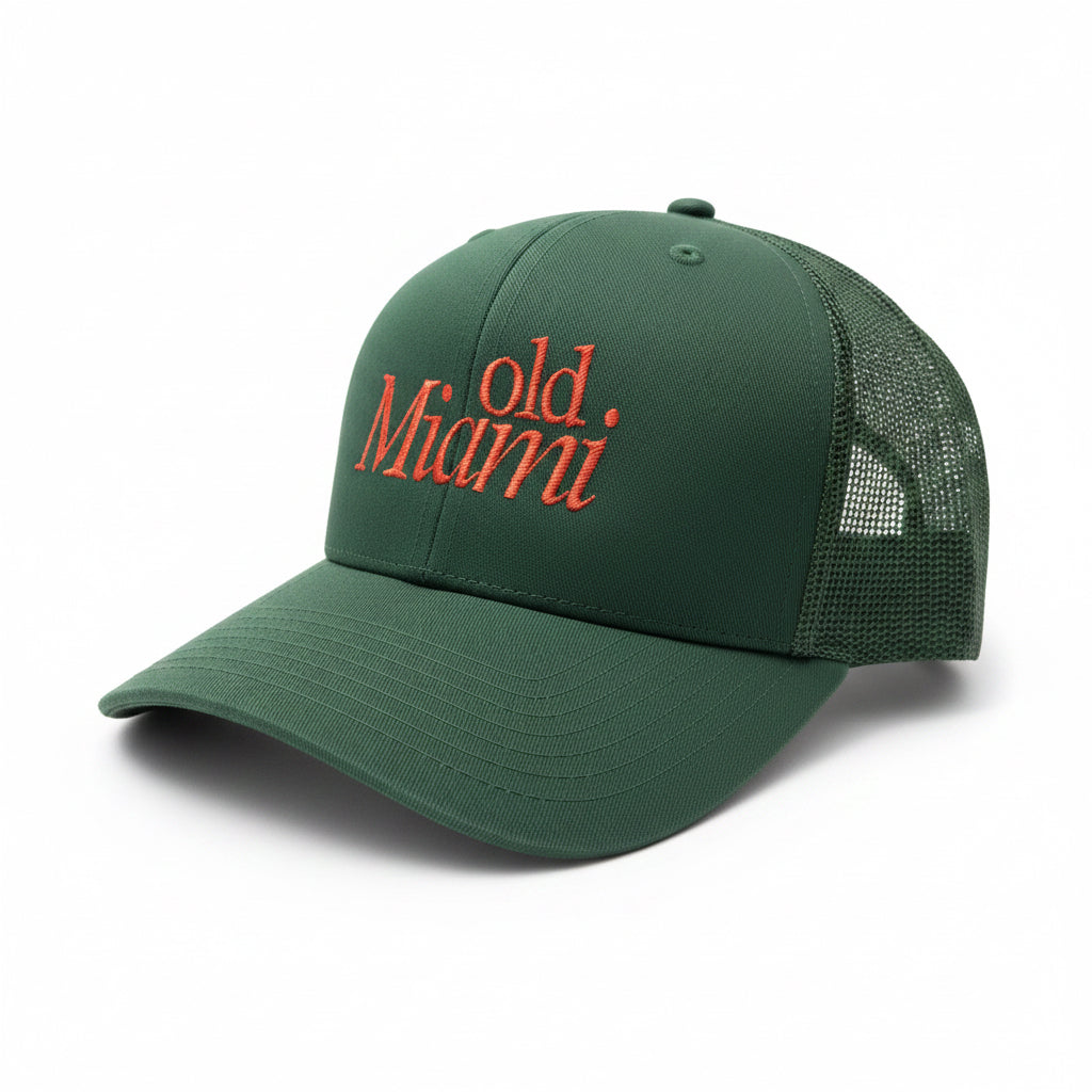 Old Miami Canes Mesh Trucker