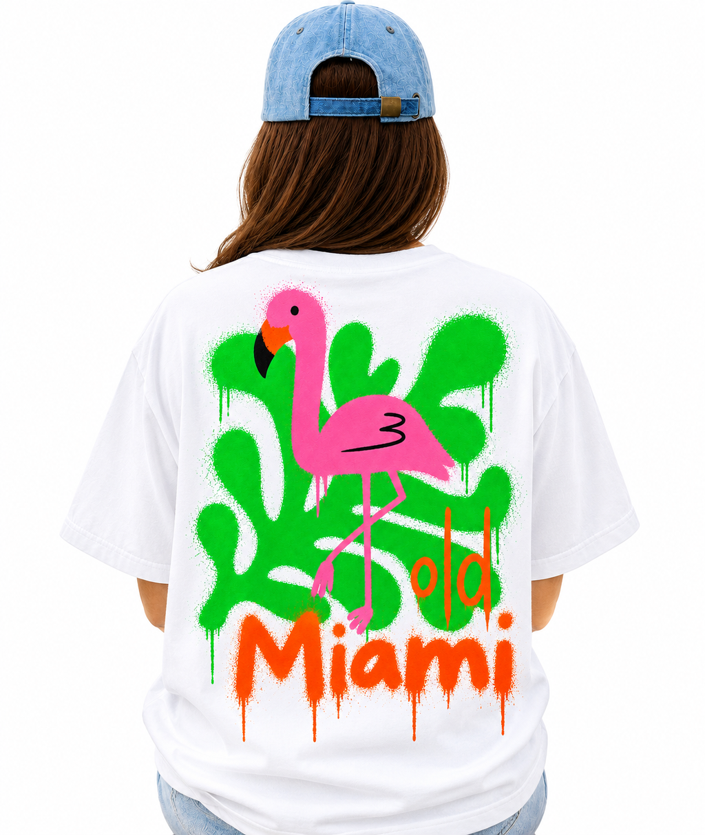 Limited Edition Old Miami Flamingo Drip Men’s Box T (Pre Sale)