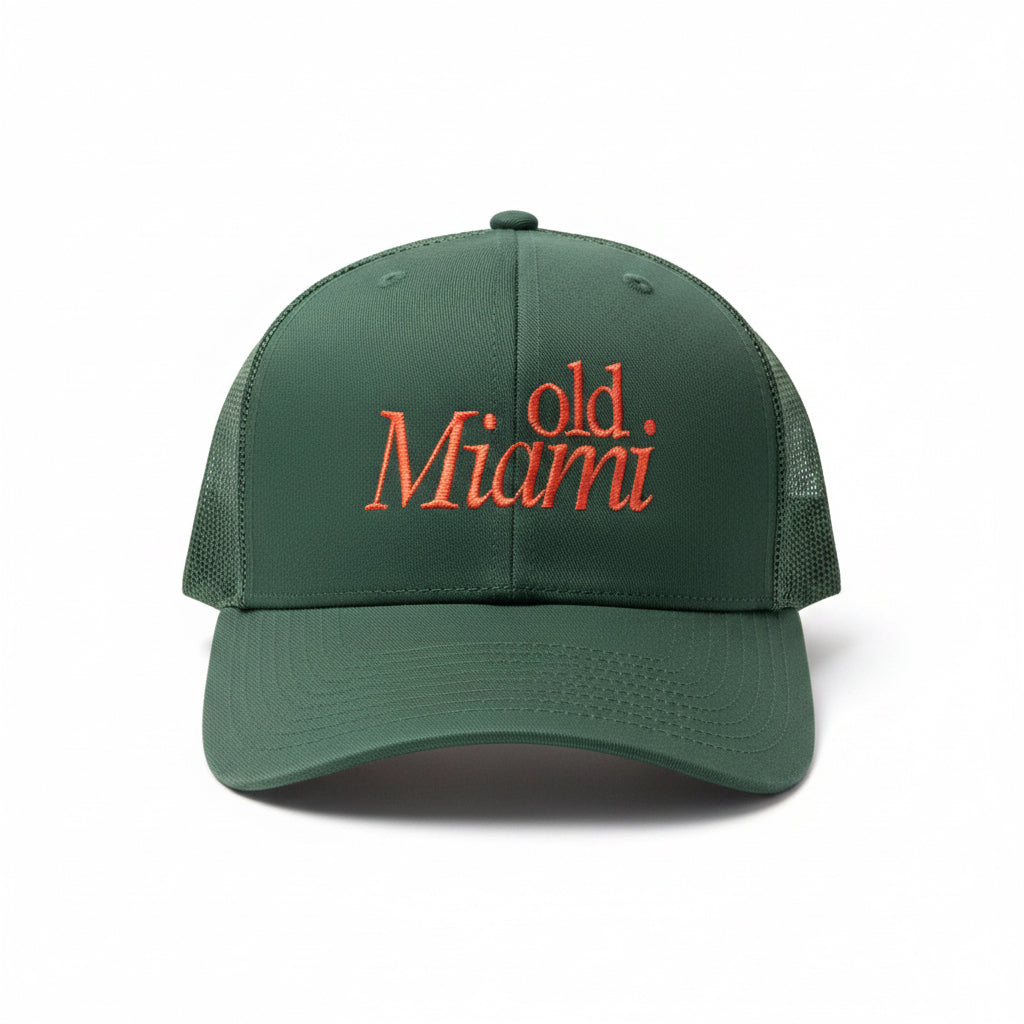 Old Miami Canes Mesh Trucker