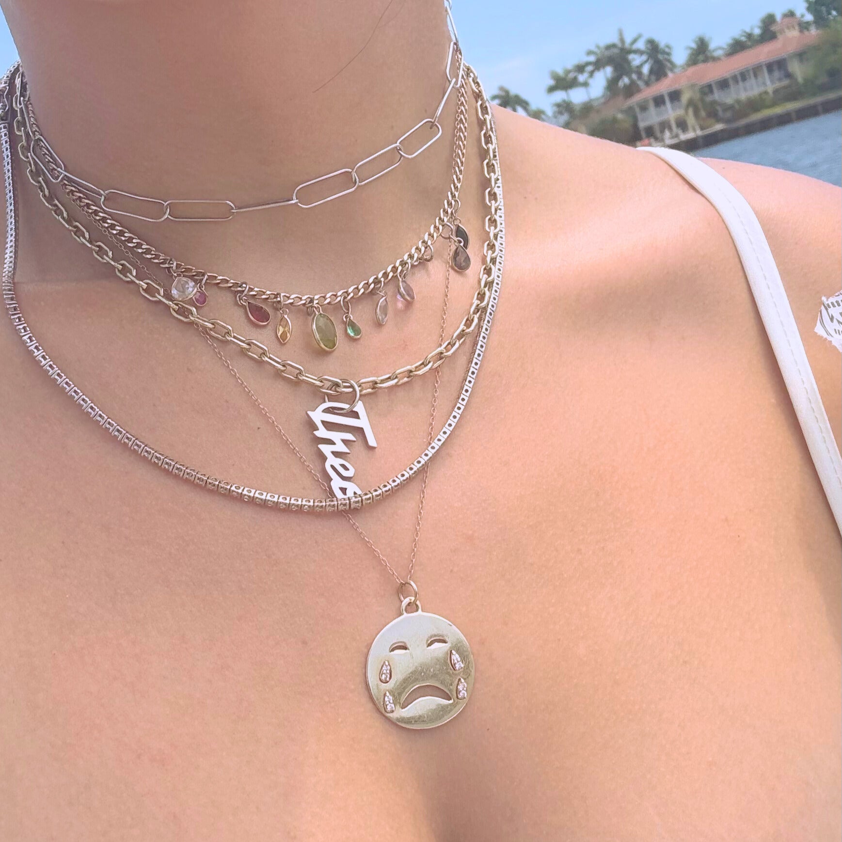 CUFFED Chunky Thin .925 Sterline Silver Paperclip Daily Choker