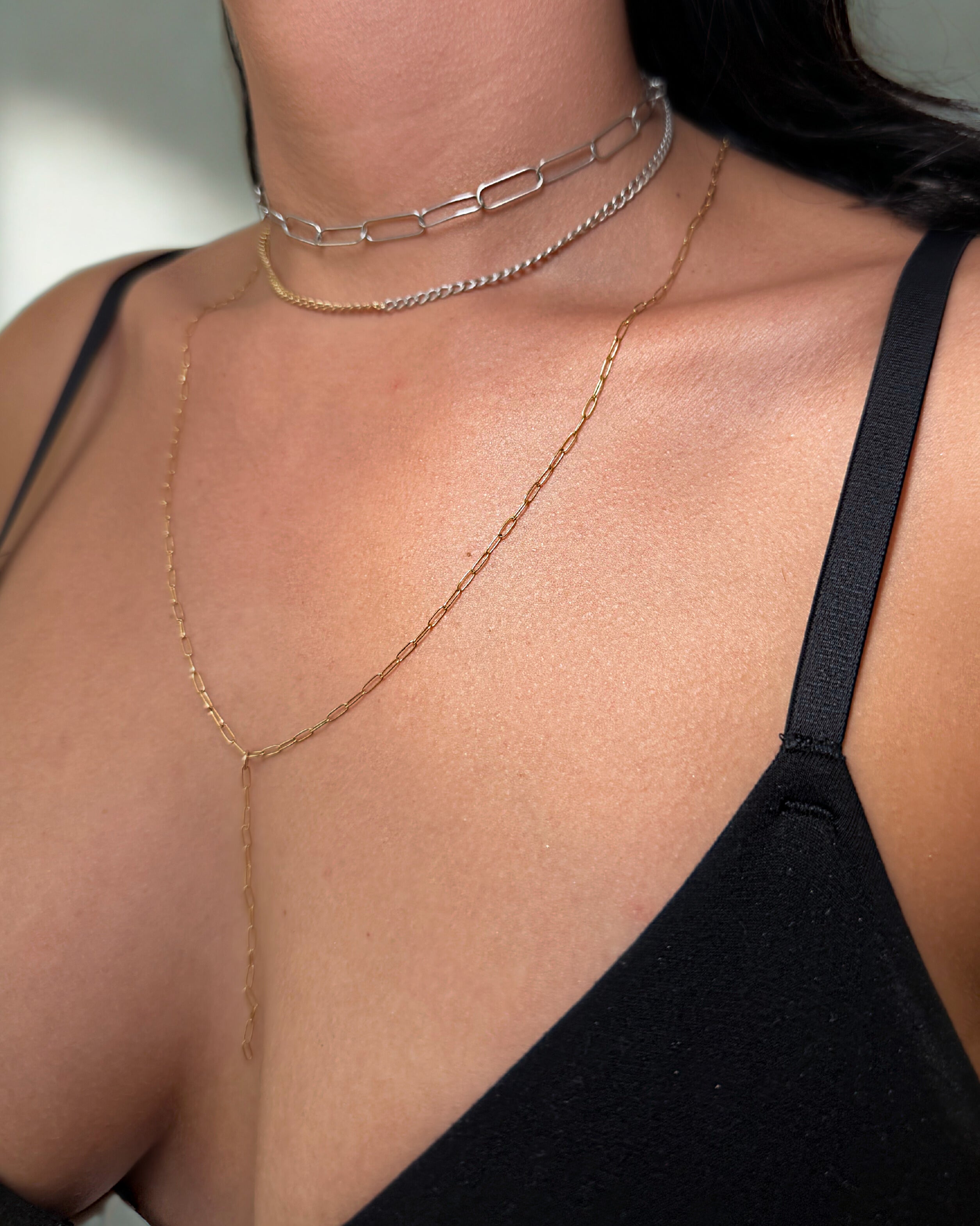 Daily Relaxed Lariat 14kt Gold Filled Necklace