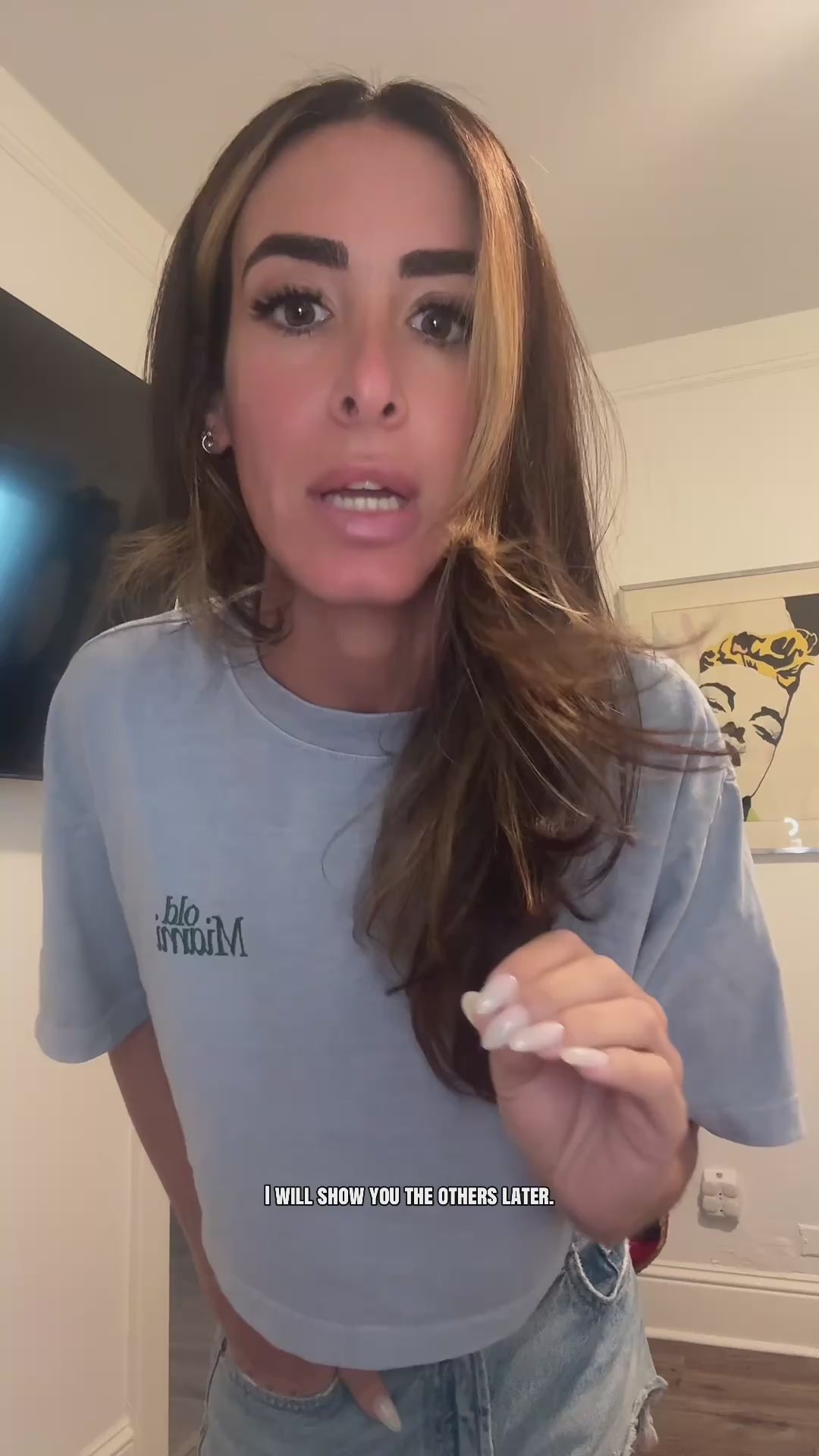 Old Miami Boxy Denim Washed & Country Club Green Women’s Crop Top